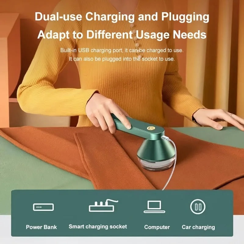 Electric Lint Remover for Clothes & Sweaters | USB Rechargeable Fabric Shaver | Durable Fluff & Fuzz Removal Machine