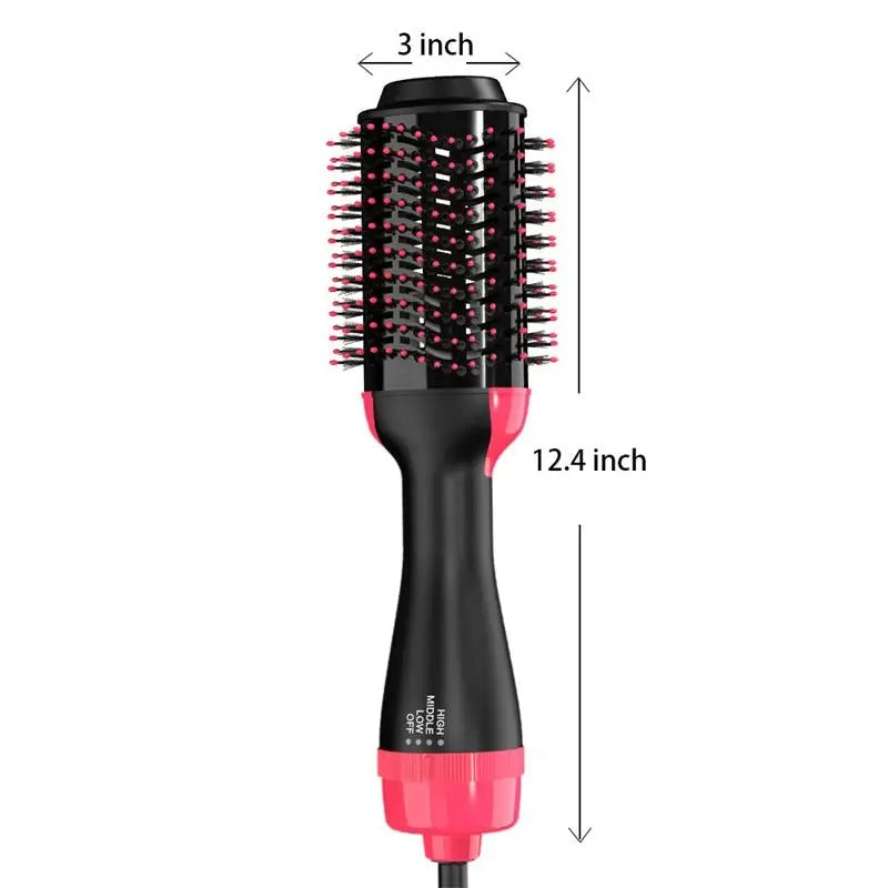 4-in-1 Hair Dryer Brush | Blow Dryer & Hot Air Styler with Ceramic Titanium Barrel, Volumizer & Negative Ion Anti-Frizz